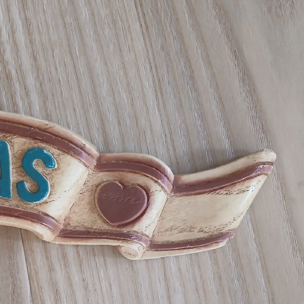 Homco Merry Christmas Wall Hanging Sign
